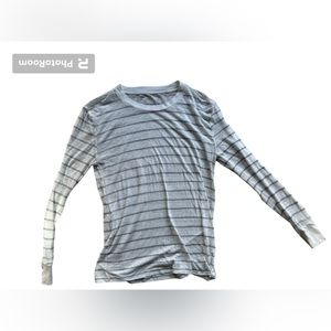 NWOT Urban Outfitters Long Sleeve, white black stripes, small